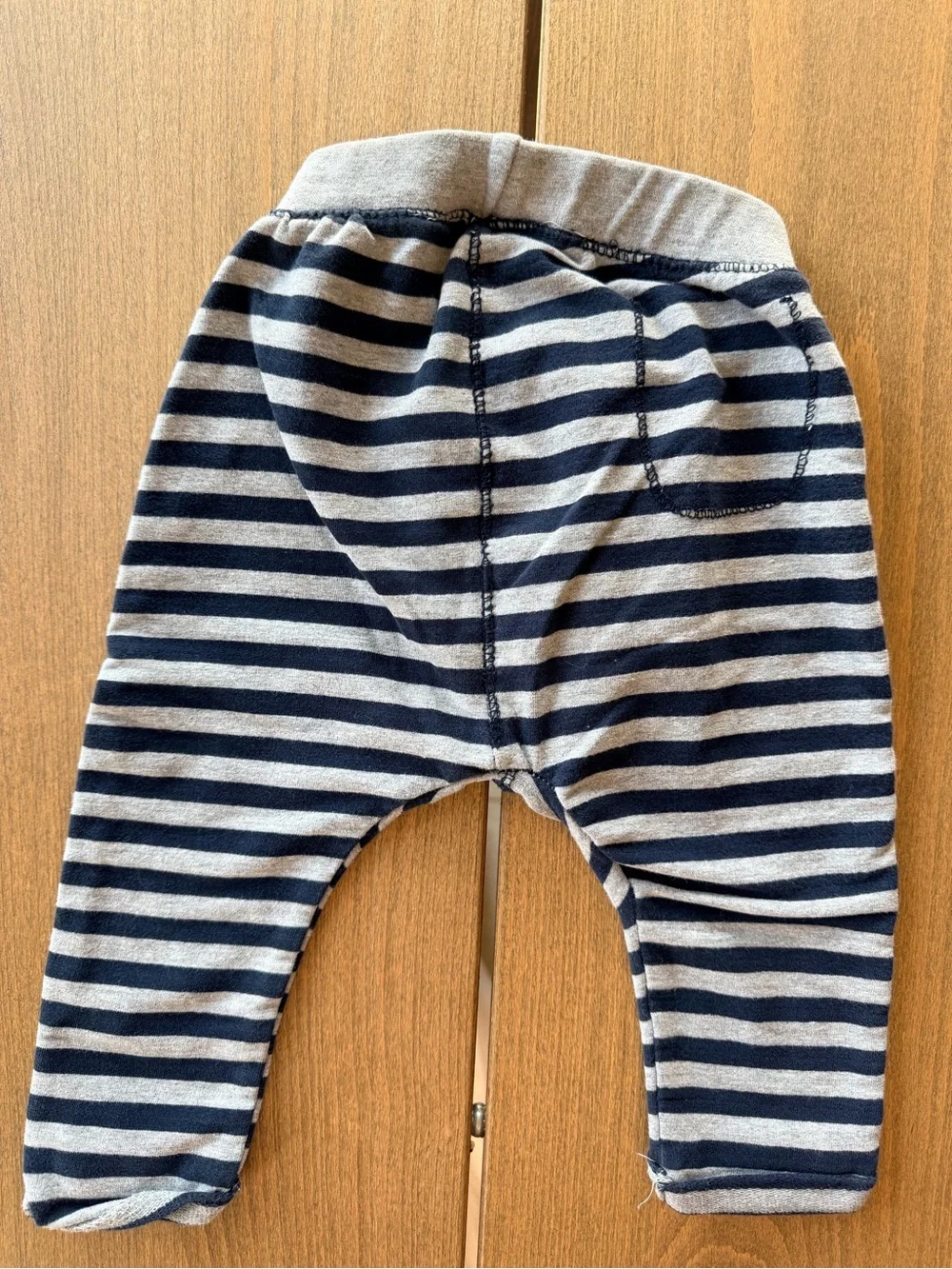 3/$15 Zara Baby Boy Harem Jogger Pants 12-18M Striped Drop Crotch Leggings
